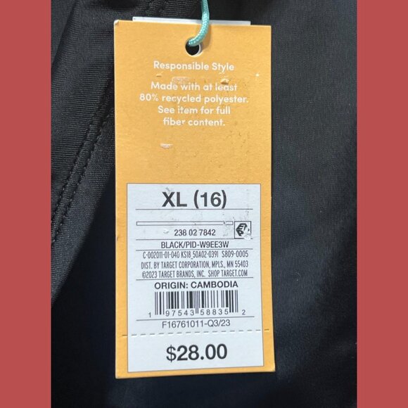 Kona Sol - Women's Quick Dry Board Skirt With Pockets - Black - Extra Large - Picture 12 of 16